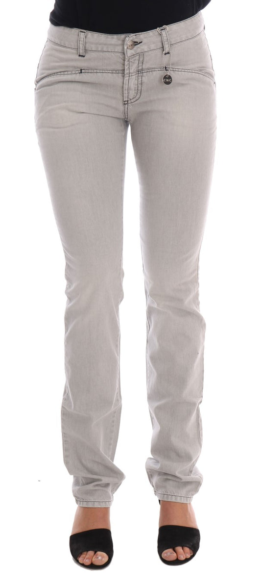 Gråvaskede Costume National C’N’C super slim jeans i bomuld