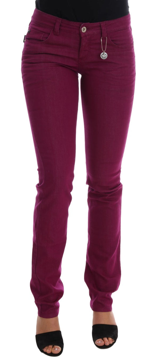 Lilla Costume National C’N’C super slim denimjeans i bomuldsstretch