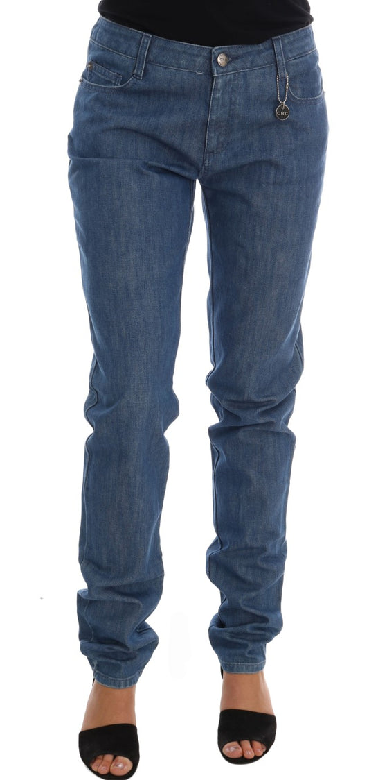 Blåvaskede Costume National C’N’C jeans i bomuld