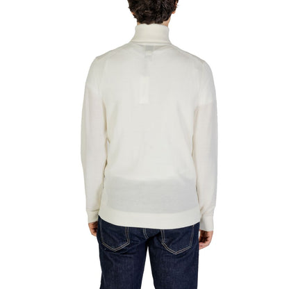 Calvin Klein Jeans Cream Wool Turtleneck