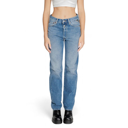 Replay 12 OZ W9Z1 mom jeans til kvinder – blå