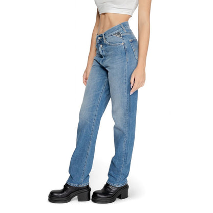 Replay 12 OZ W9Z1 mom jeans til kvinder – blå