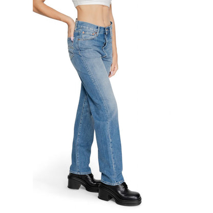 Replay 12 OZ W9Z1 mom jeans til kvinder – blå