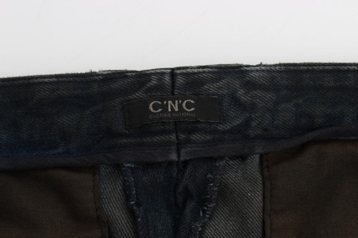 Costume National C’N’C blå slim fit jeans i bomuld