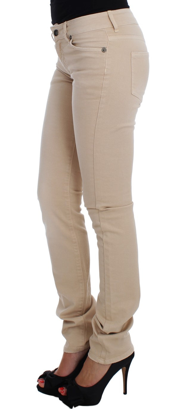 Beige wash Just Cavalli White Diamond jeans i bomuldsstretch