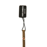 Dolce & Gabbana Gold Tone Brass Crystal Branded Tie Clip Bar