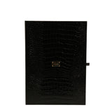 Dolce & Gabbana Gold Tone Brass Crystal Branded Tie Clip Bar