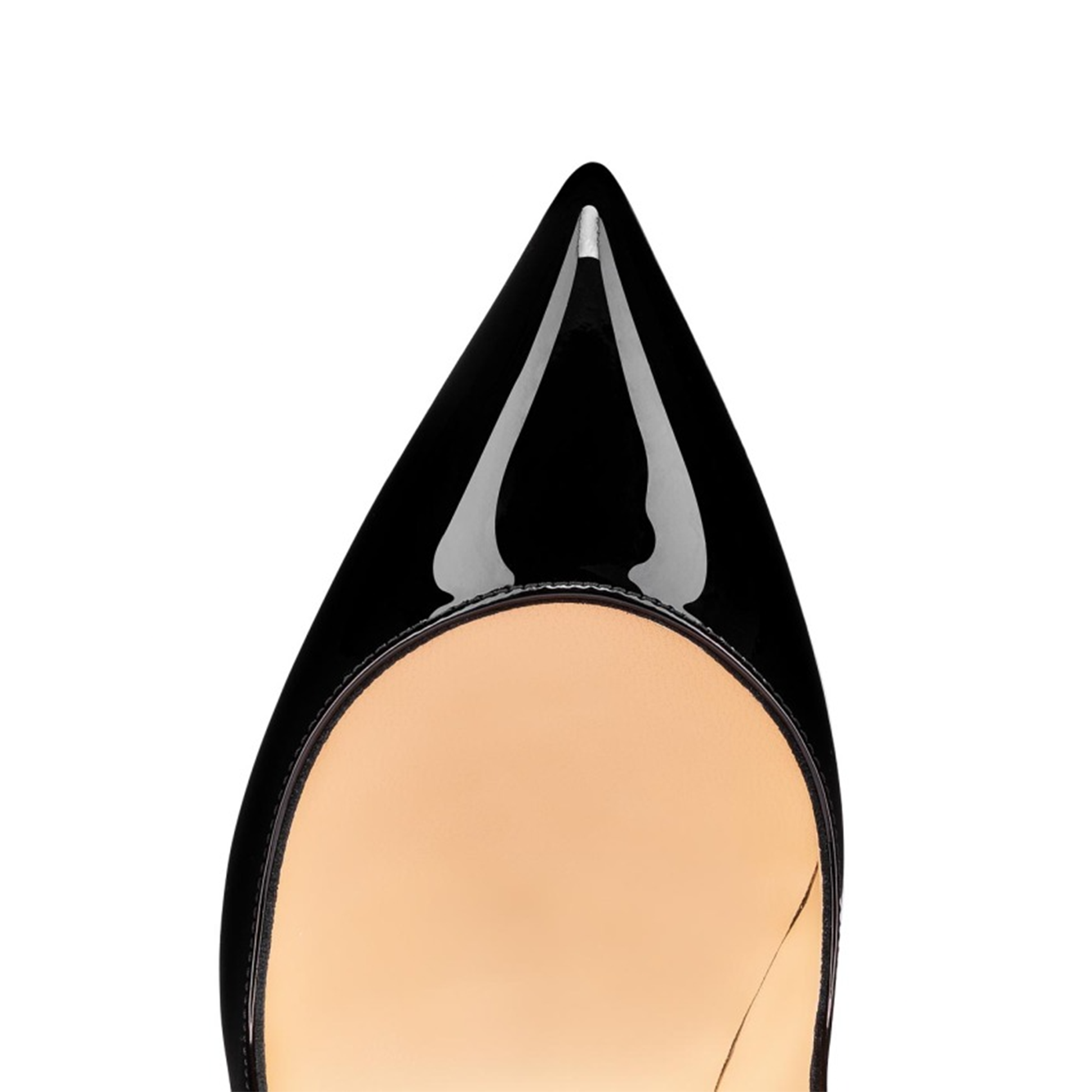 Christian Louboutin Black Patent Leather Hot Chick Pumps 100