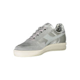 Diadora Gray Leather Women Sneakers