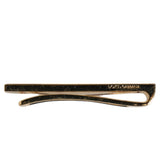 Dolce & Gabbana Gold Tone Brass Crystal Branded Accessory Tie Clip Bar