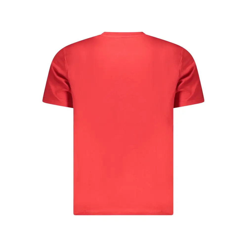 North Sails rød bomuld herret-shirt i levende korallrød