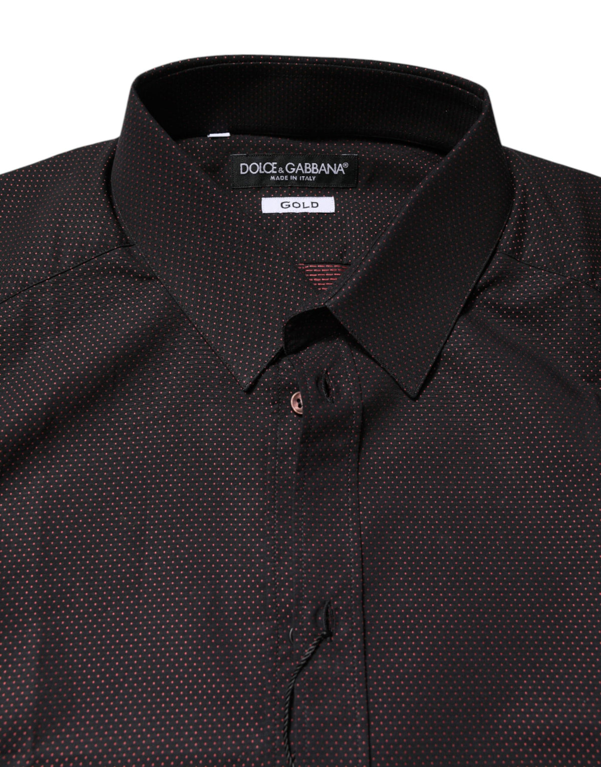 Dolce & Gabbana bordeaux jacquard bomuldsskjorte