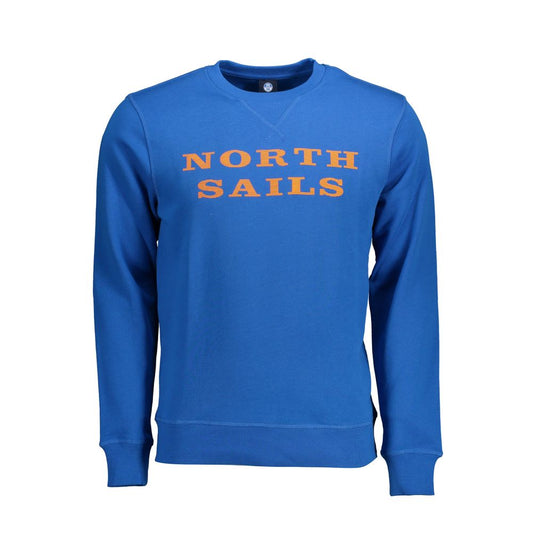 North Sails Blue Cotton Men's Sweatshirt