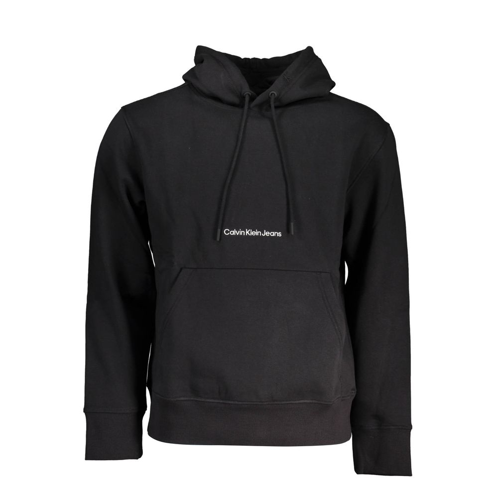 Sort Calvin Klein hættetrøje i bomuld og polyester