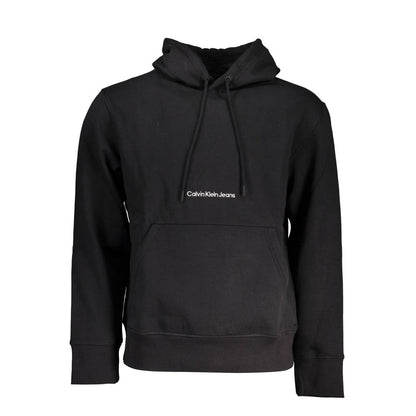 Sort Calvin Klein hættetrøje i bomuld og polyester