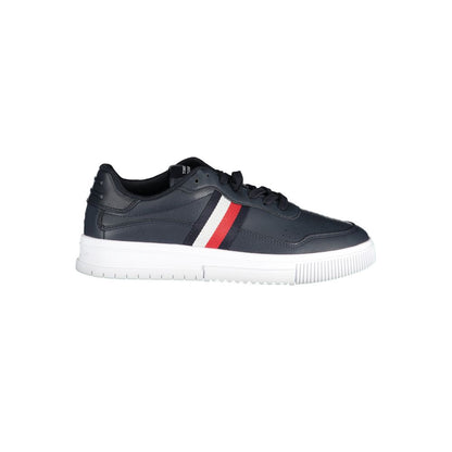 Tommy Hilfiger Blue Leather Men Sneakers