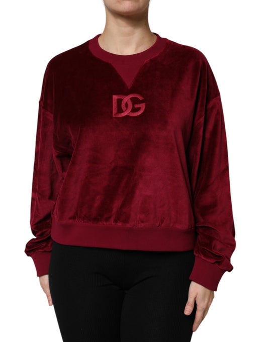 Dolce & Gabbana crewneck-sweater i bomuldsblanding – rød