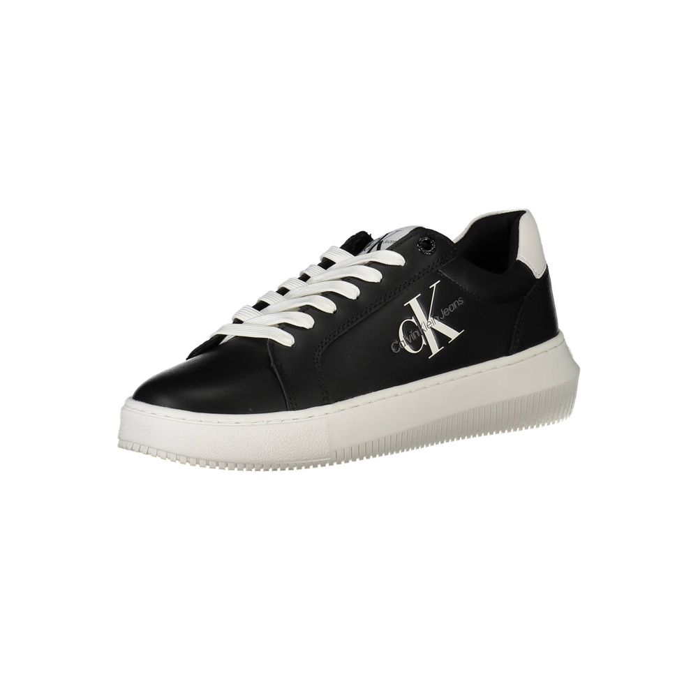 Calvin Klein Black Leather Women's Sneakers