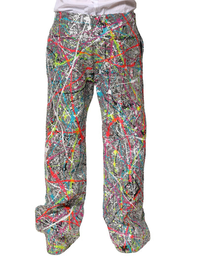 Dolce & Gabbana Multicolor Sequined Embellished Pants