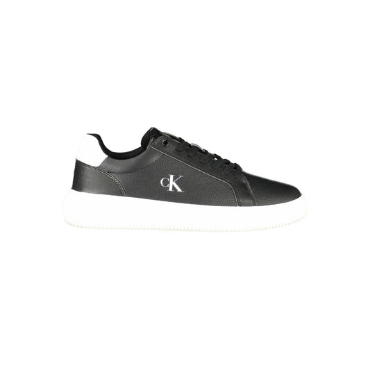 Calvin Klein Black Leather Men Sneakers