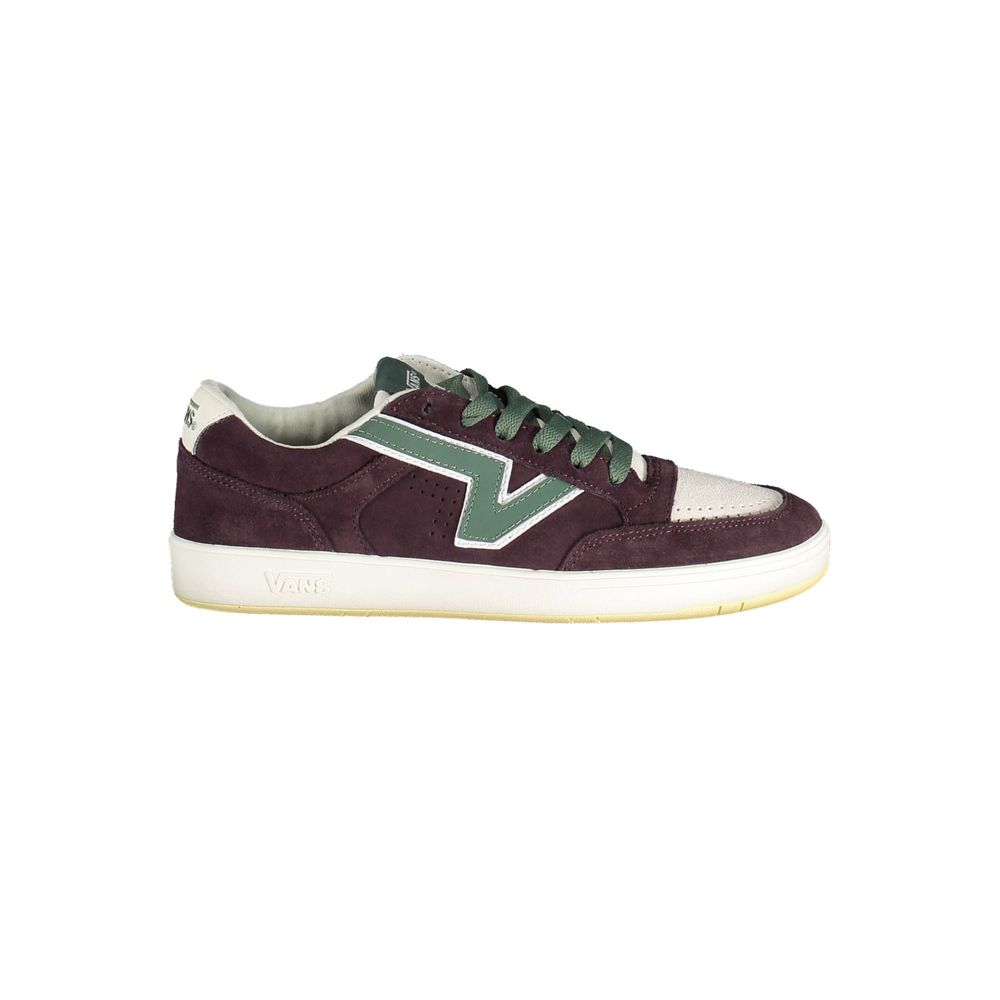 Vans Purple Leather Men Sneakers