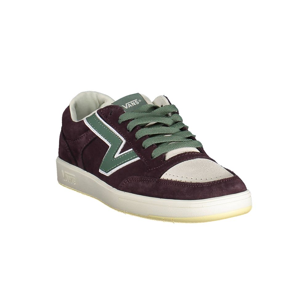 Vans Purple Leather Men Sneakers