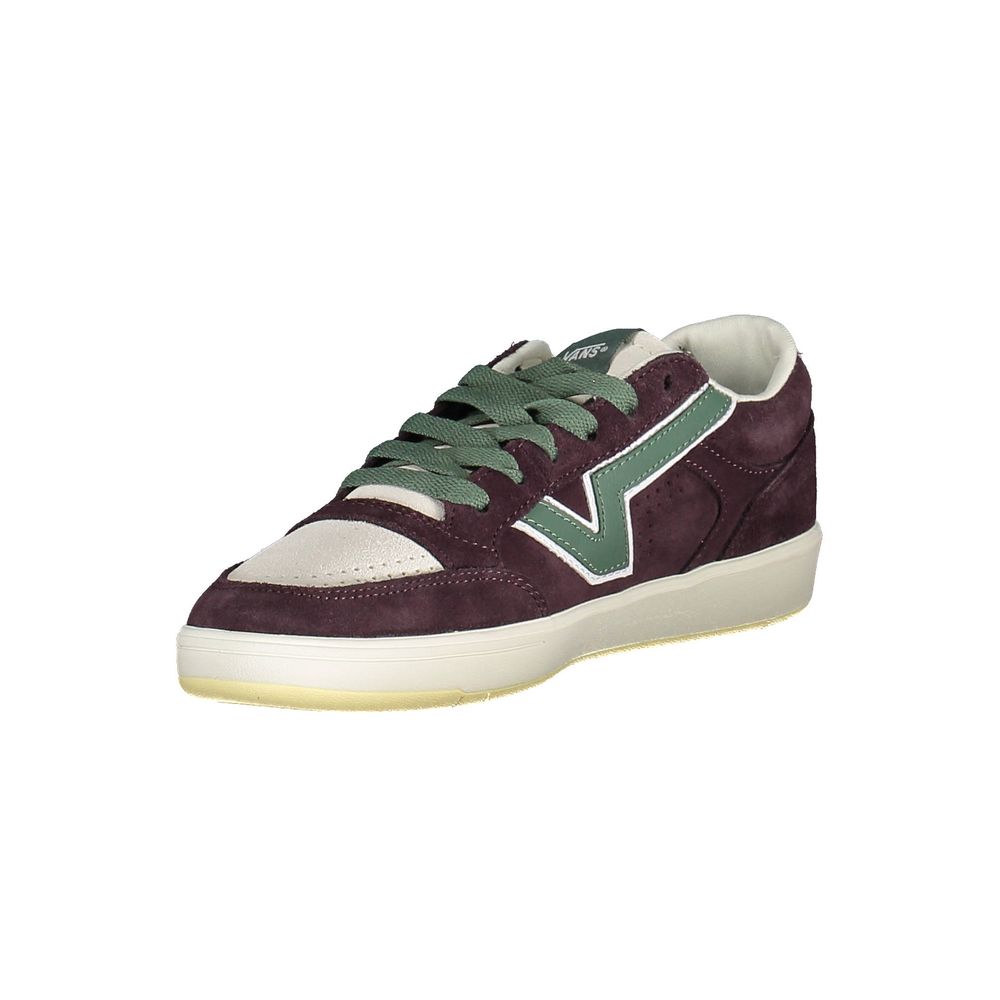 Vans Purple Leather Men Sneakers