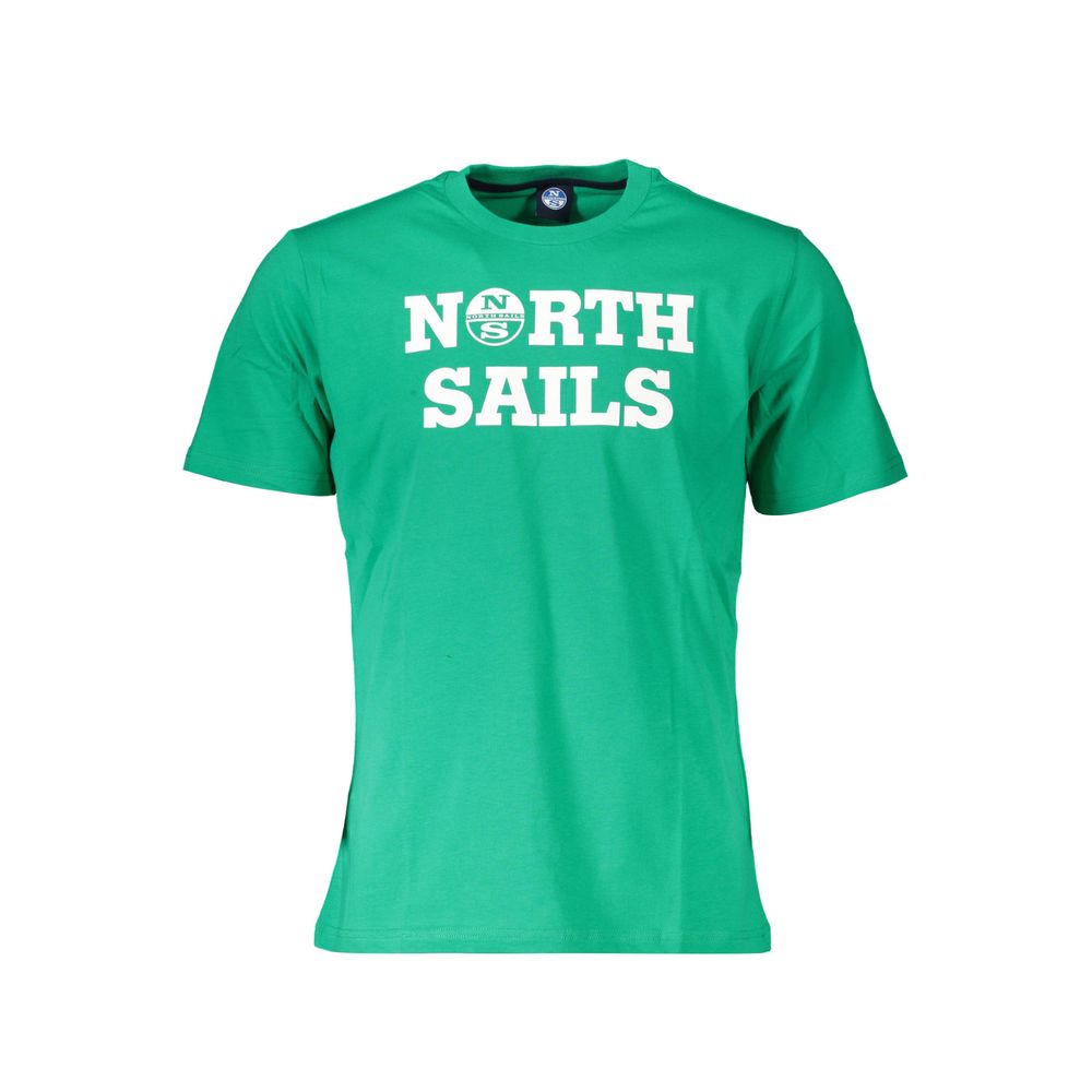 North Sails T-shirt med print til mænd – grøn