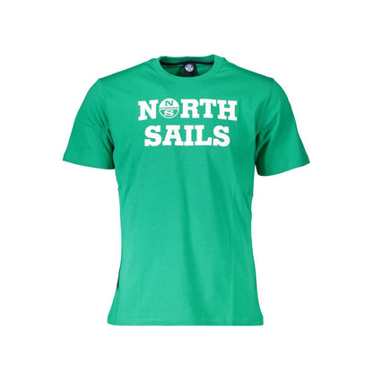 North Sails T-shirt med print til mænd – grøn