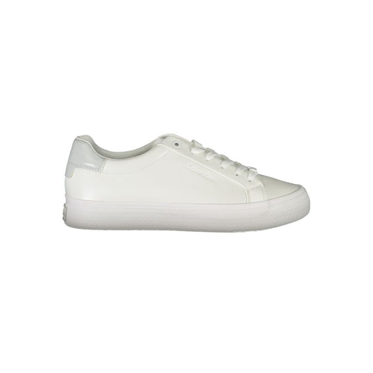 Calvin Klein Bianco Pelle Women Sneaker