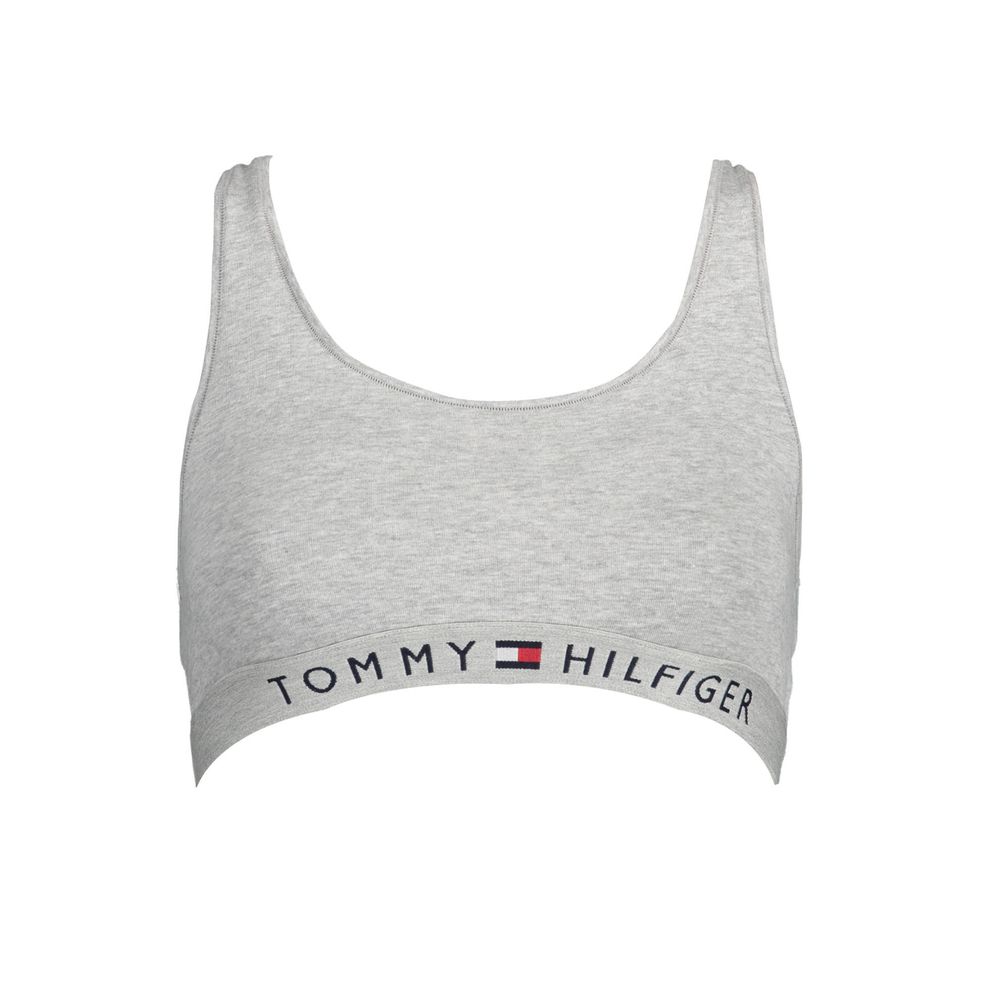 Tommy Hilfiger Grigio Cotton Women's Sports Bra