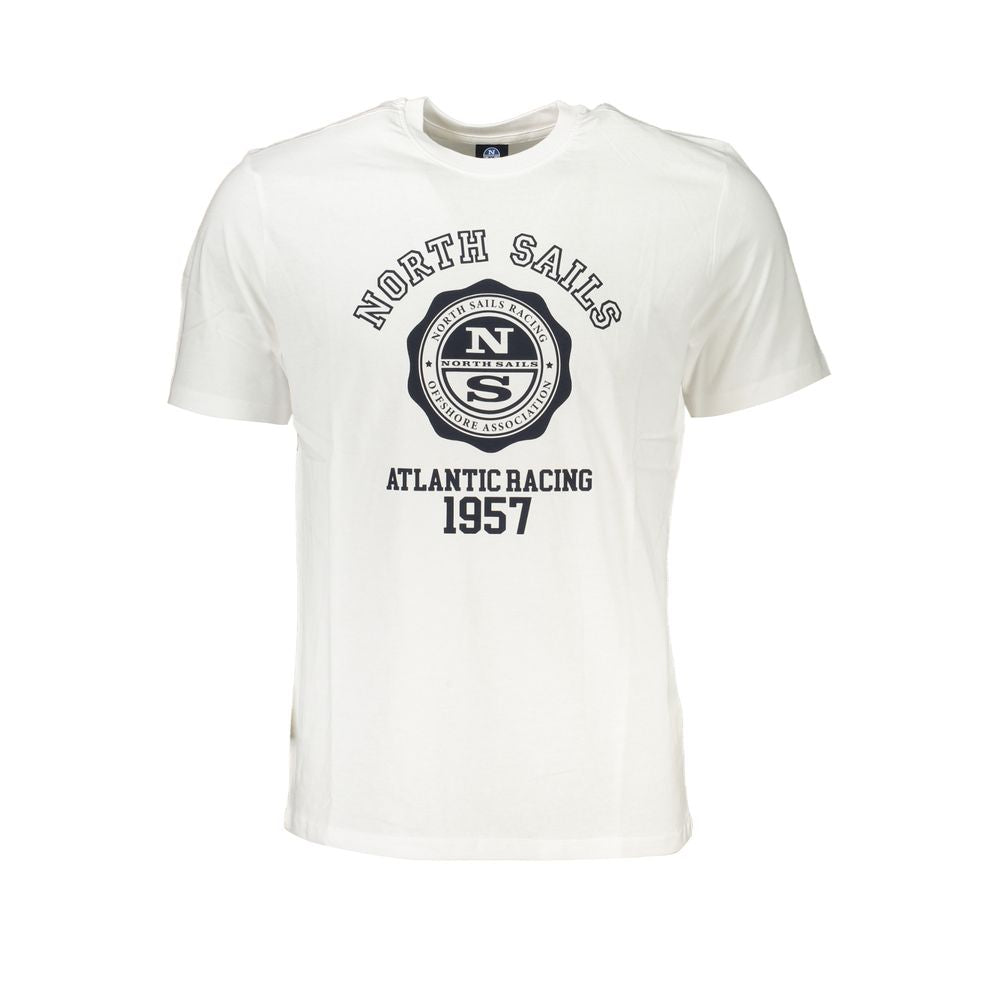 North Sails Bianco Cotton Men T-Shirt