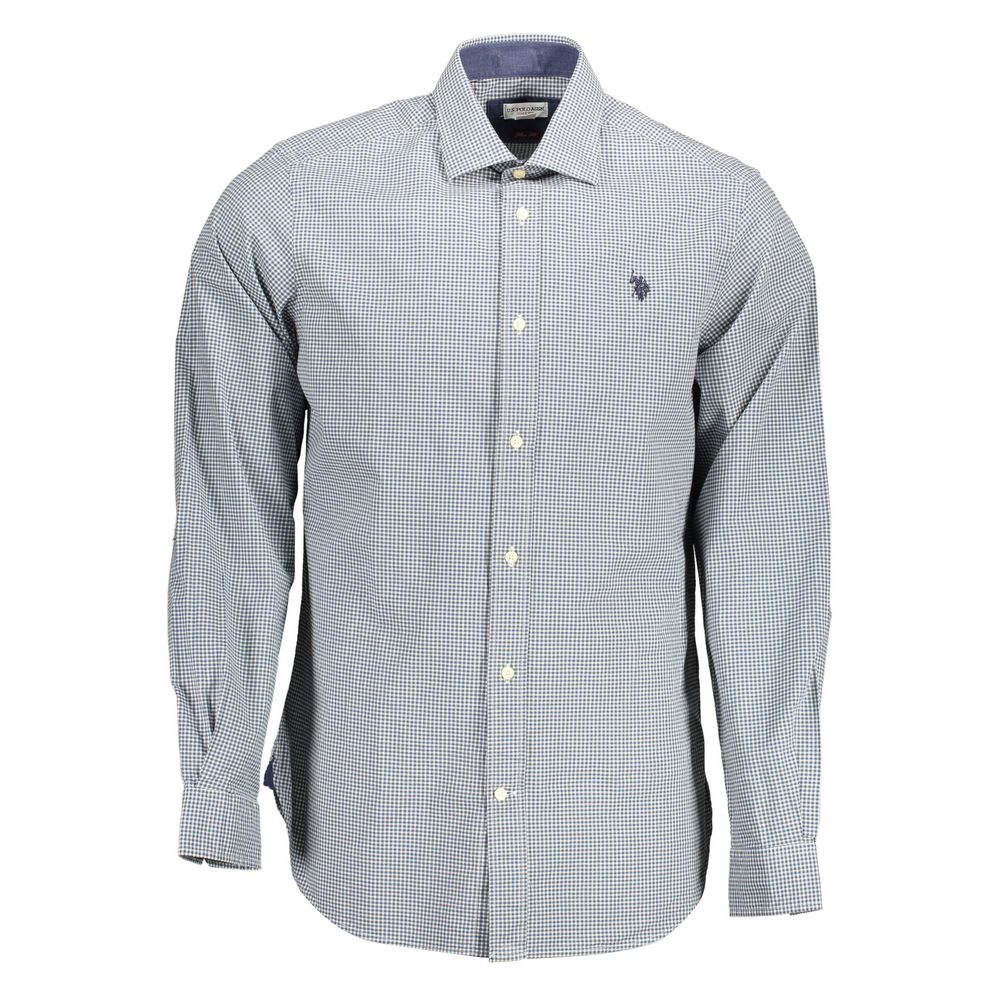 U.S. POLO ASSN. Azzurro Cotton Men's Shirt
