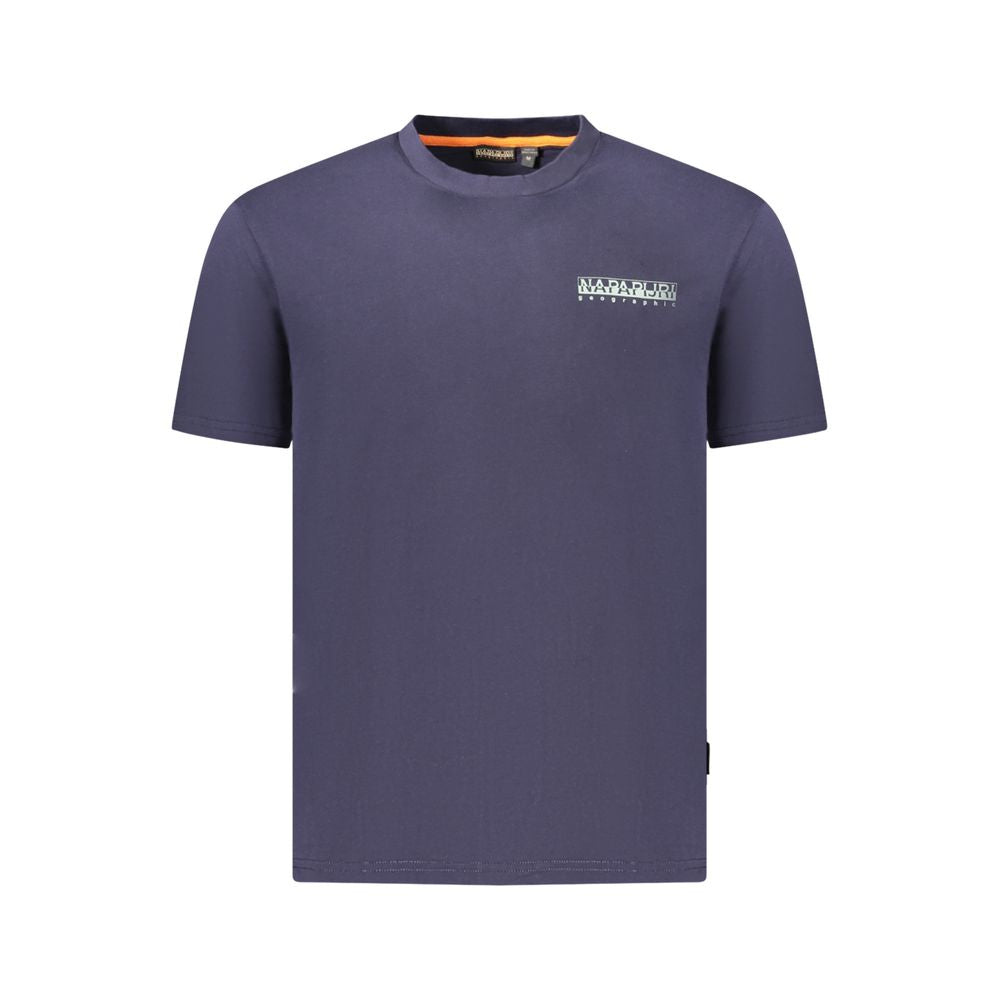 Napapijri Blue Cotton Men T-Shirt