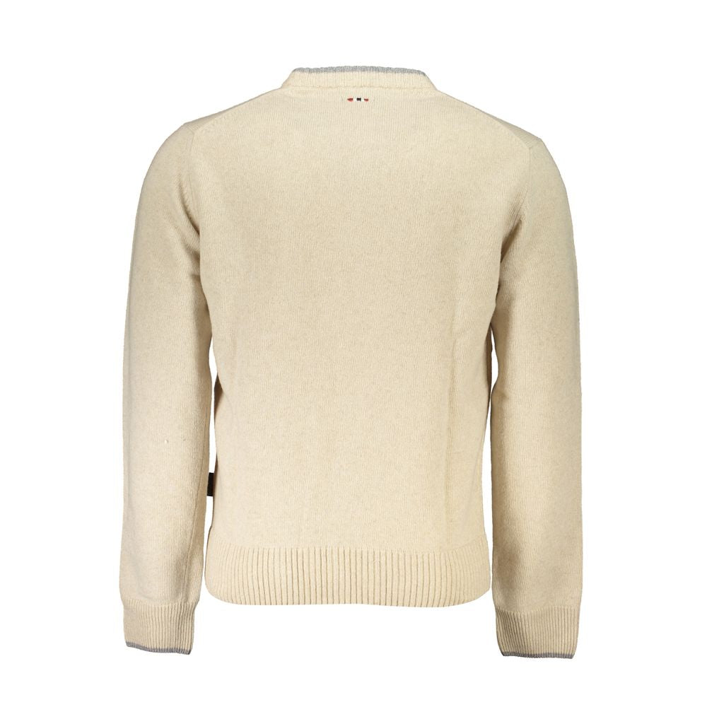 Napapijri Beige Tessuto Men Sweater
