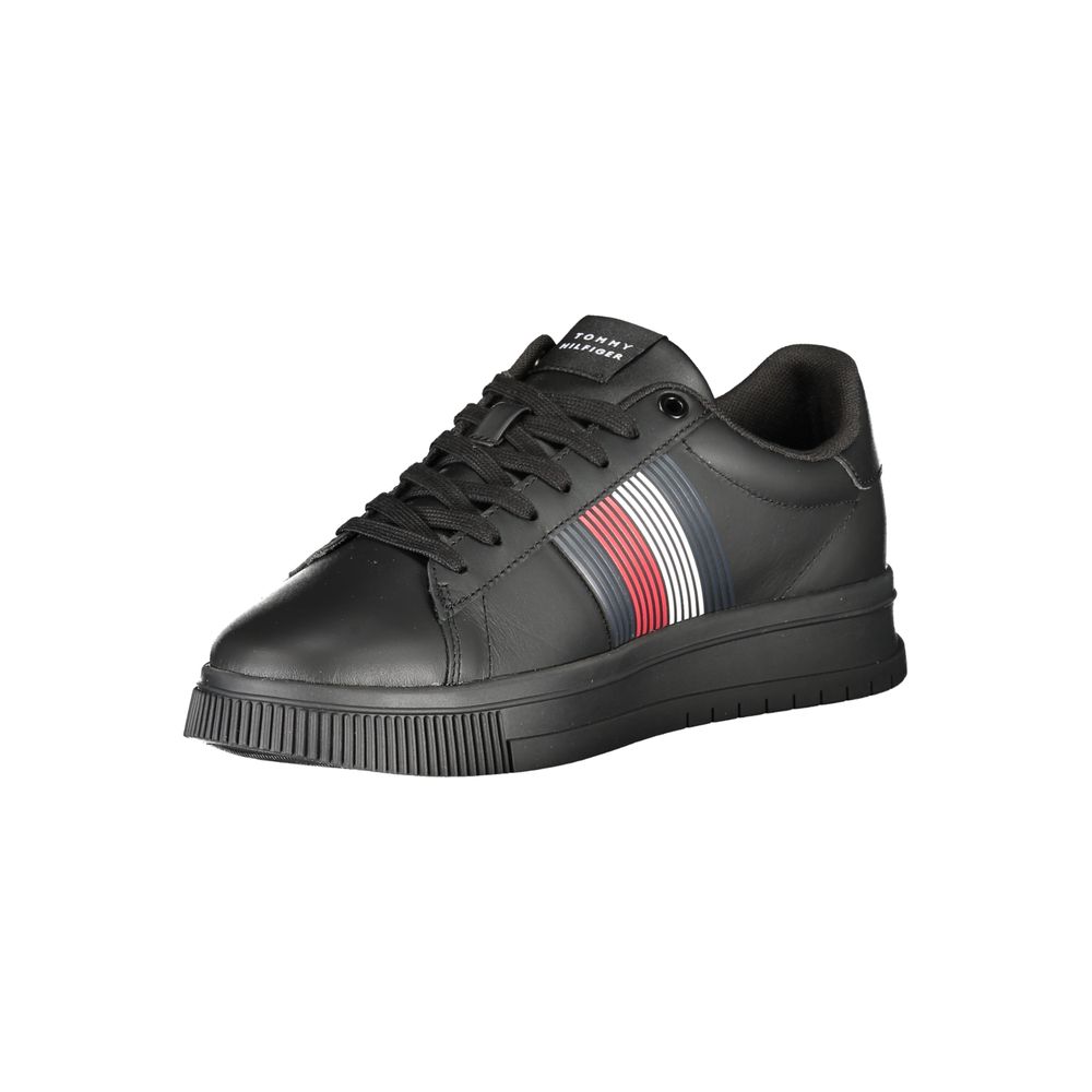 Tommy Hilfiger Black Polyester Sneakers