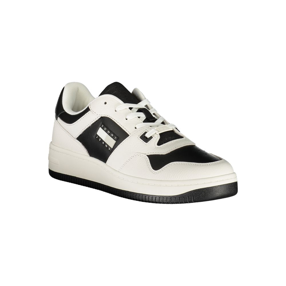 Tommy Hilfiger White Leather Mens Sneakers