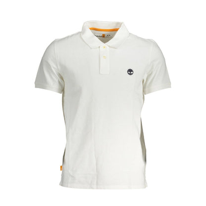 Timberland Bianco Cotton Men Polo Shirt
