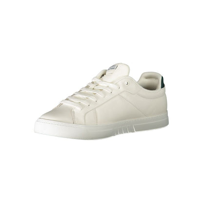 Tommy Hilfiger herresneakers med grønne detaljer – hvid