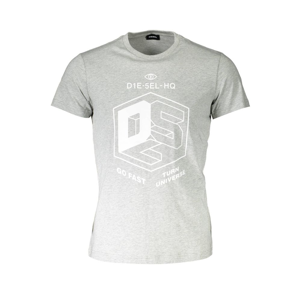 Diesel Brown Cotton Men T-Shirt