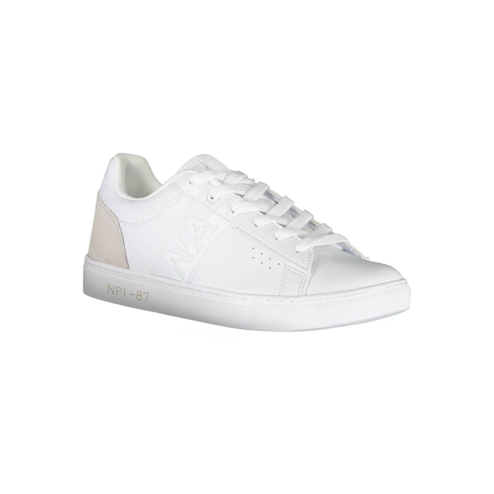 Napapijri White Leather Men Sneakers