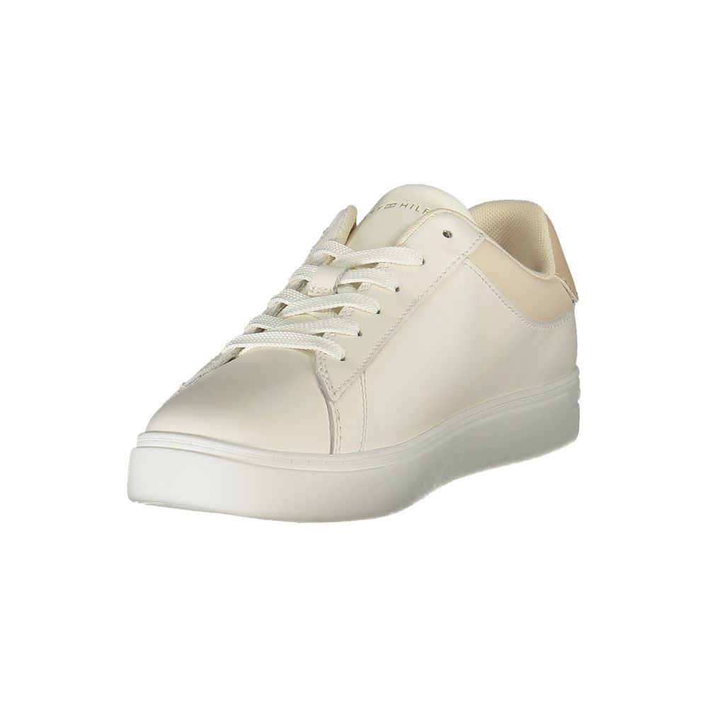 Tommy Hilfiger Beige Polyurethane Women Sneaker