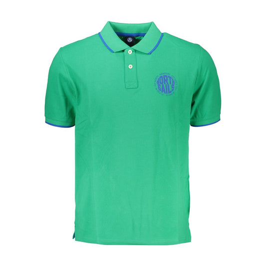 North Sails Verde Cotton Mens Polo Shirt