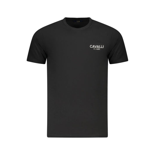 Cavalli Class Black Cotton T-Shirt