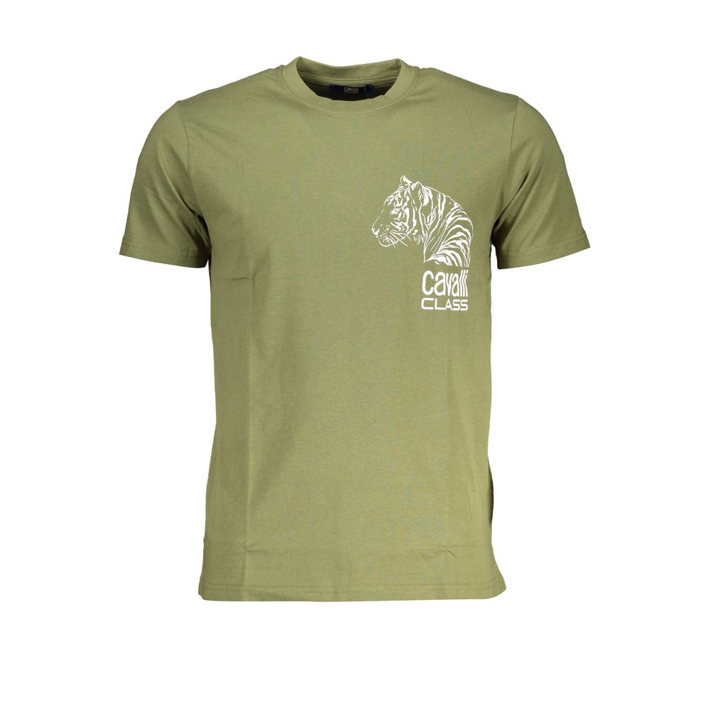 Cavalli Class T-shirt i bomuld til mænd – grøn