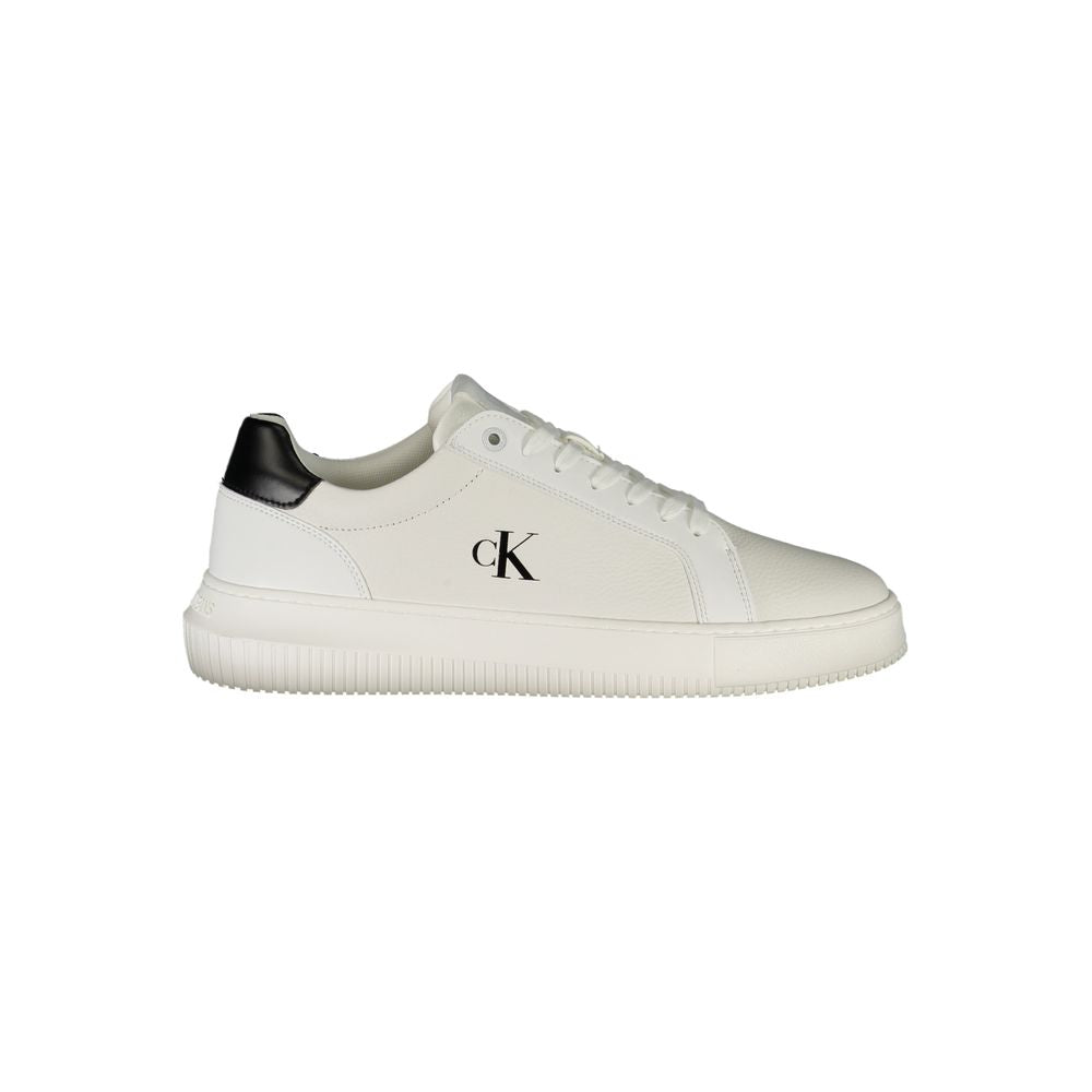 Calvin Klein White Men's Polyurethane Sneakers