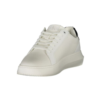 Calvin Klein White Men's Polyurethane Sneakers