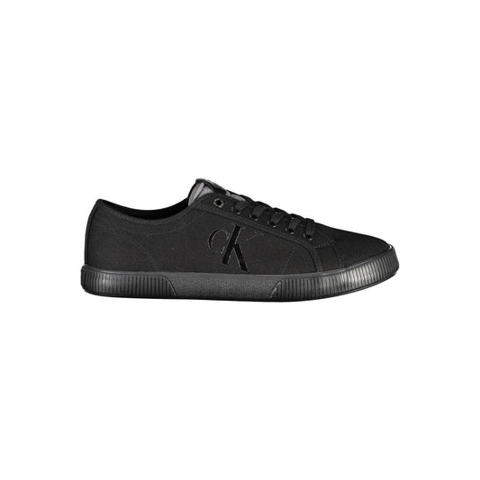 Calvin Klein Black Cotton Men Sneakers