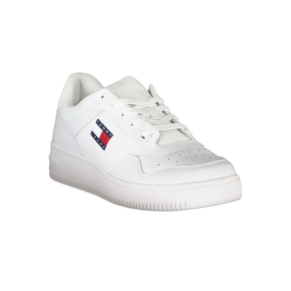 Tommy Hilfiger White Leather Men Sneakers