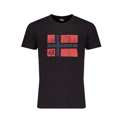 Norway 1963 Black Cotton Men's T-Shirt